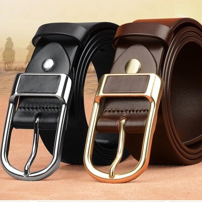 Retro Pin Buckle Belt Fashion Men&#39;s Business Casual Trousers Jeans Belt 2022 Hot Style One Piece
