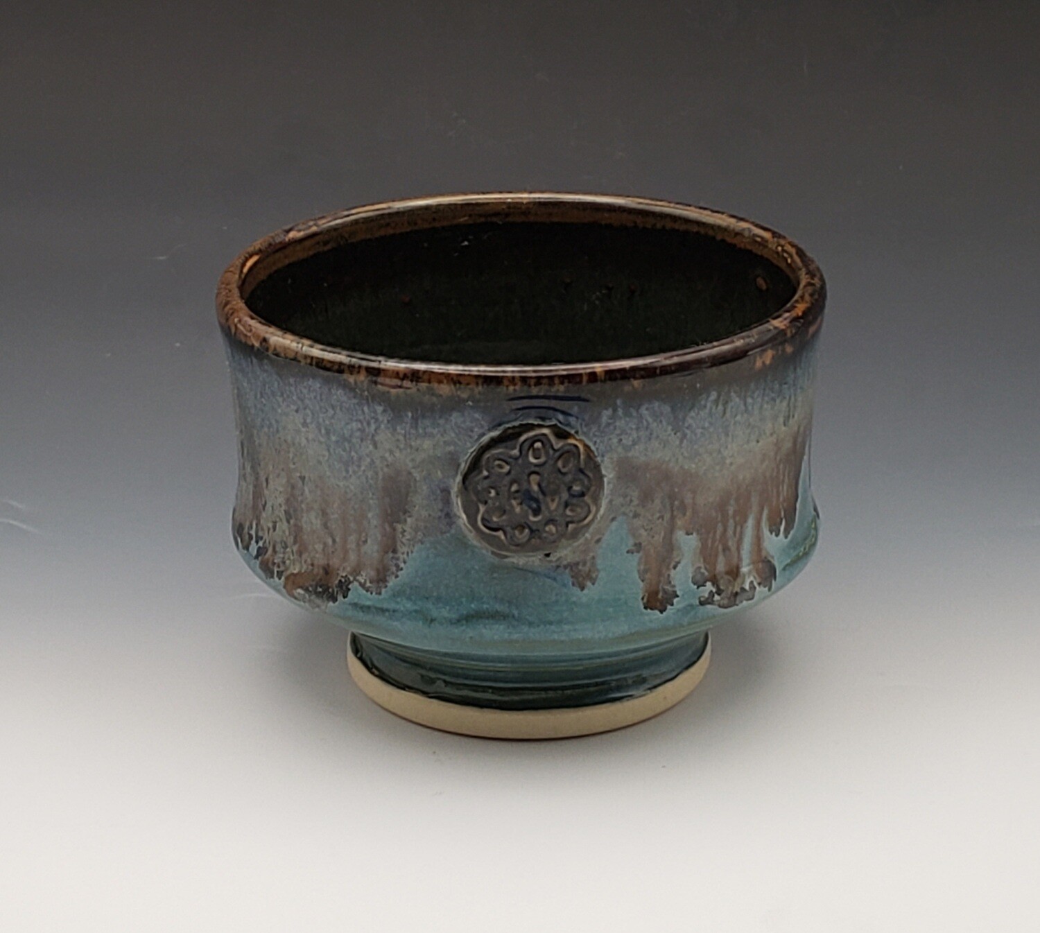 Blue Landscape Taino Ice Cream Cup