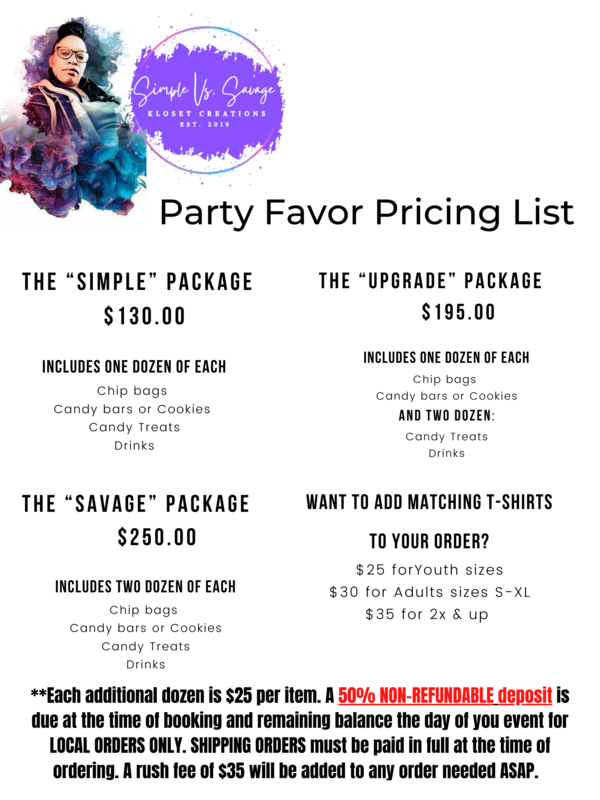 PARTY FAVOR BUNDLES