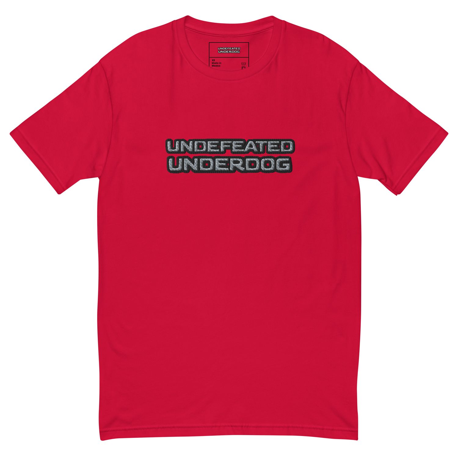 Undefeated Underdog Embroidered Short Sleeve Shirt