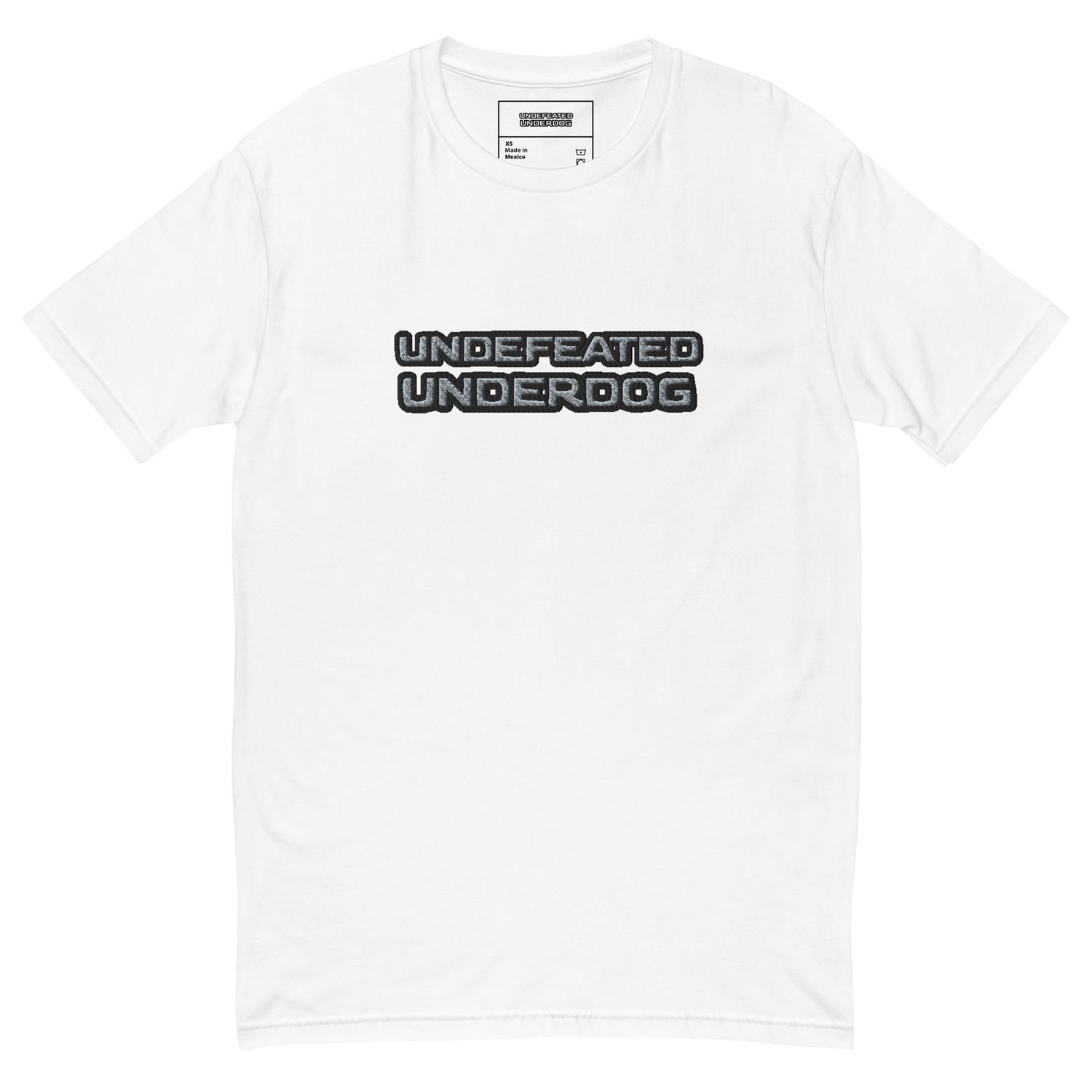 Undefeated Underdog Embroidered Short Sleeve Shirt