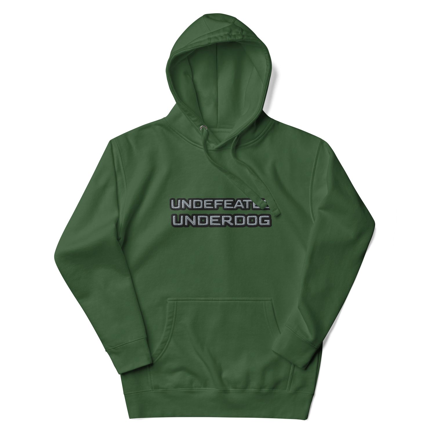 Undefeated Underdog Embroidered Premium Hoodie