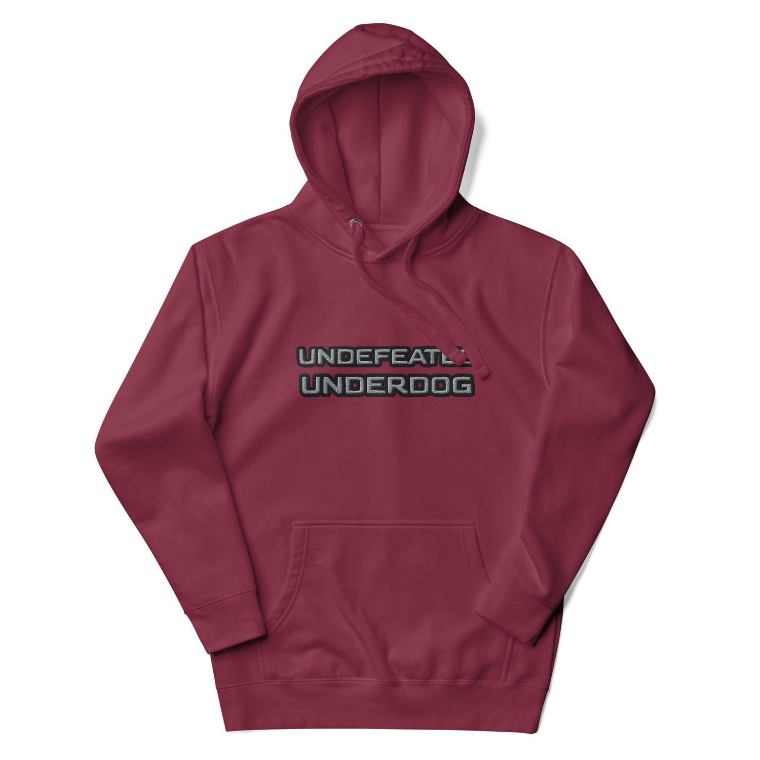 Undefeated Underdog Embroidered Premium Hoodie