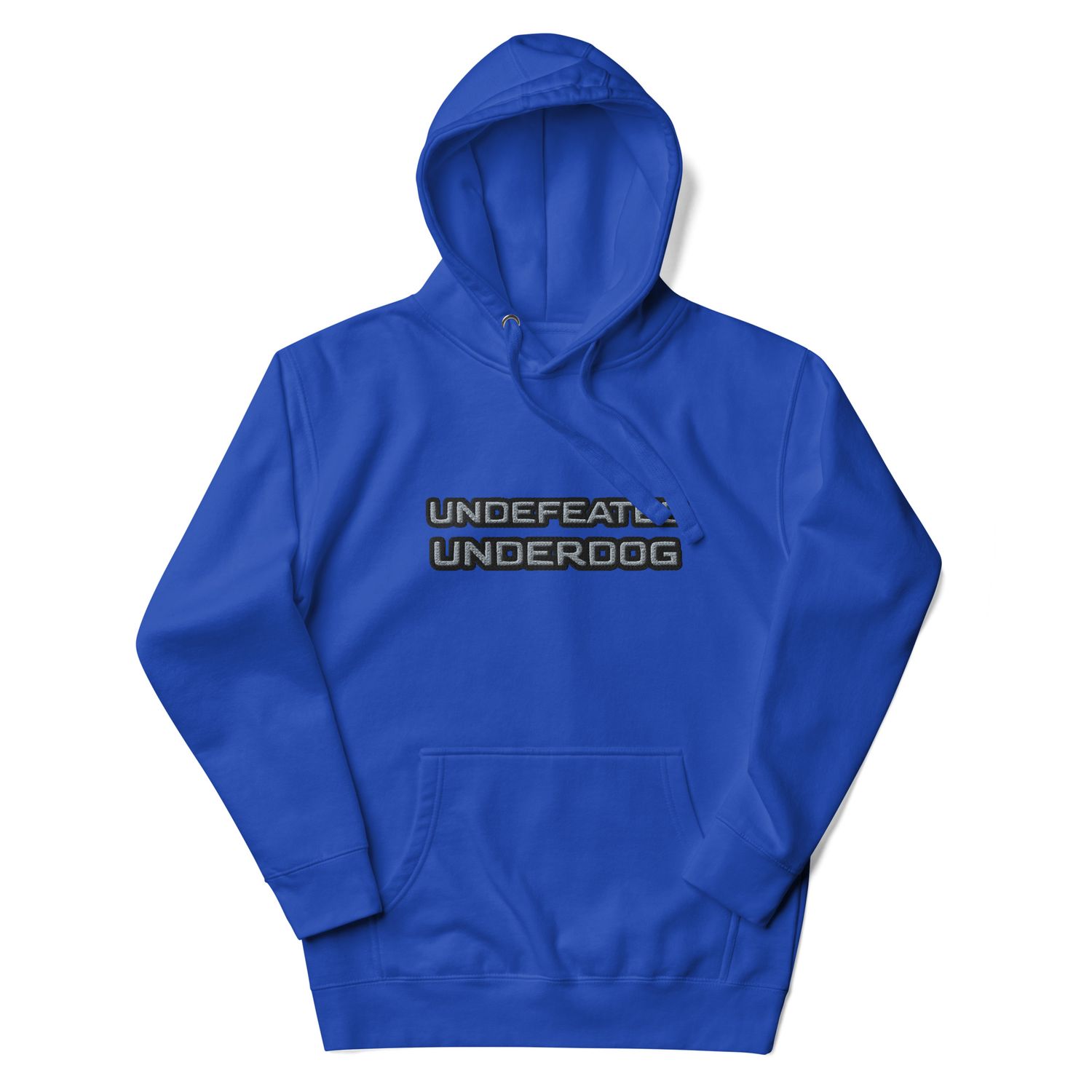Undefeated Underdog Embroidered Premium Hoodie