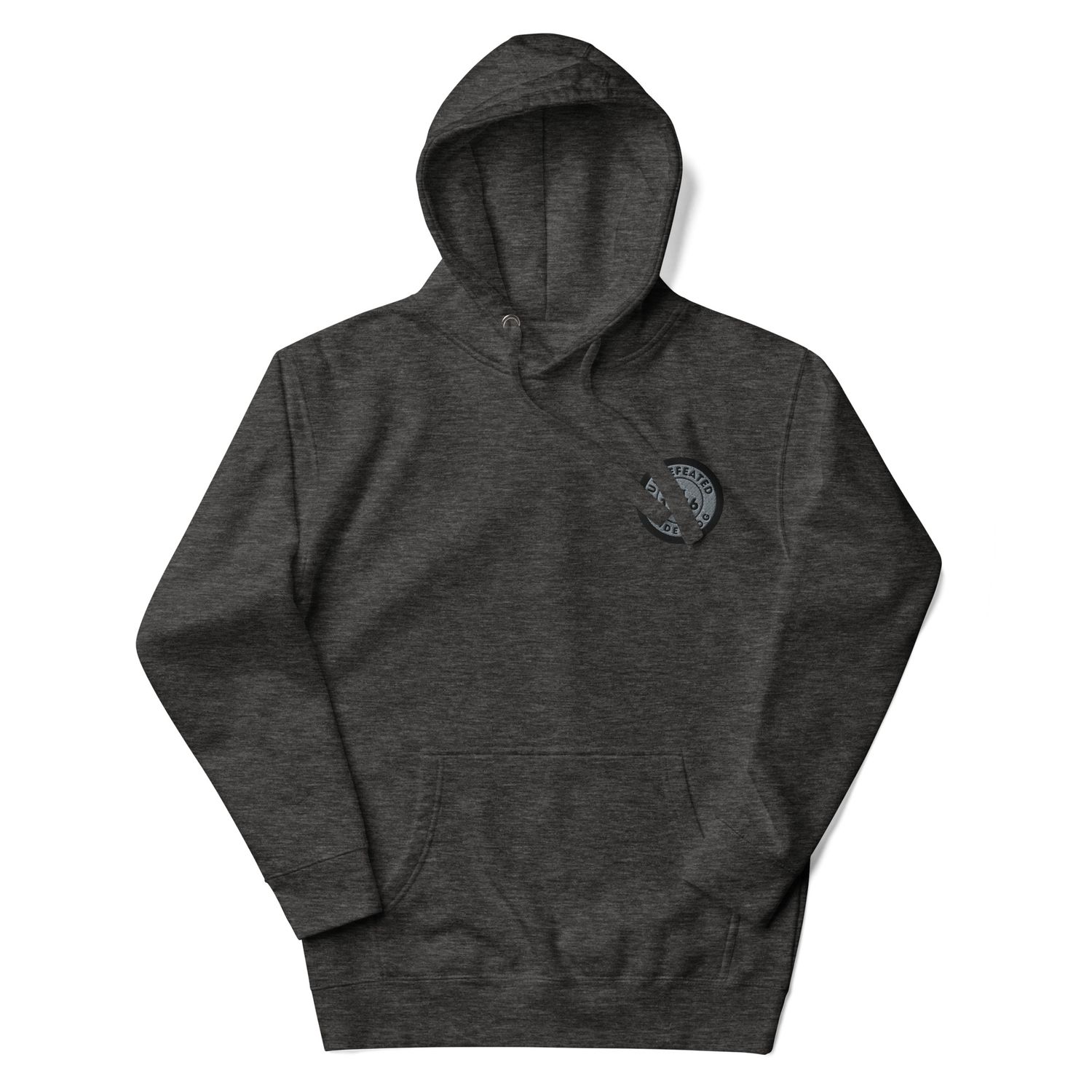 Undefeated Underdog Embroidered Badge Premium Hoodie
