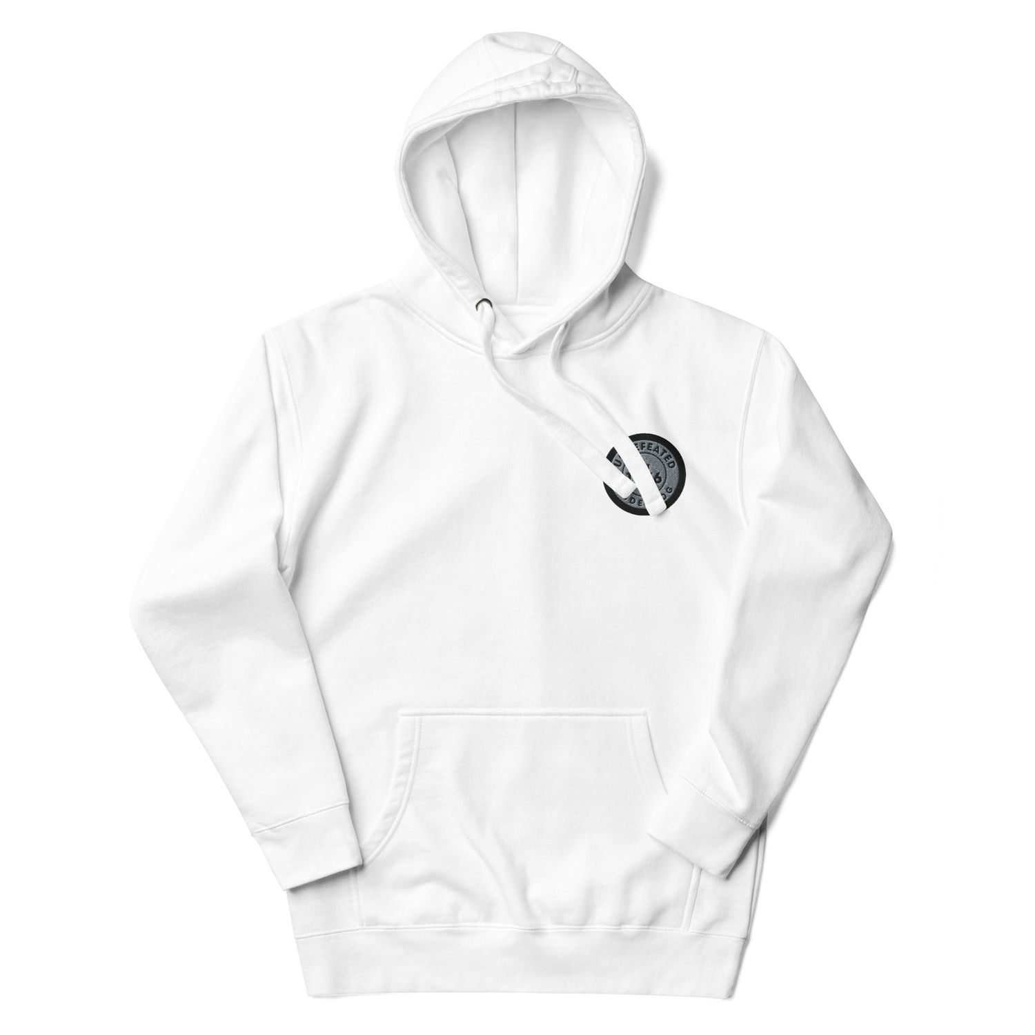 Undefeated Underdog Embroidered Badge Premium Hoodie