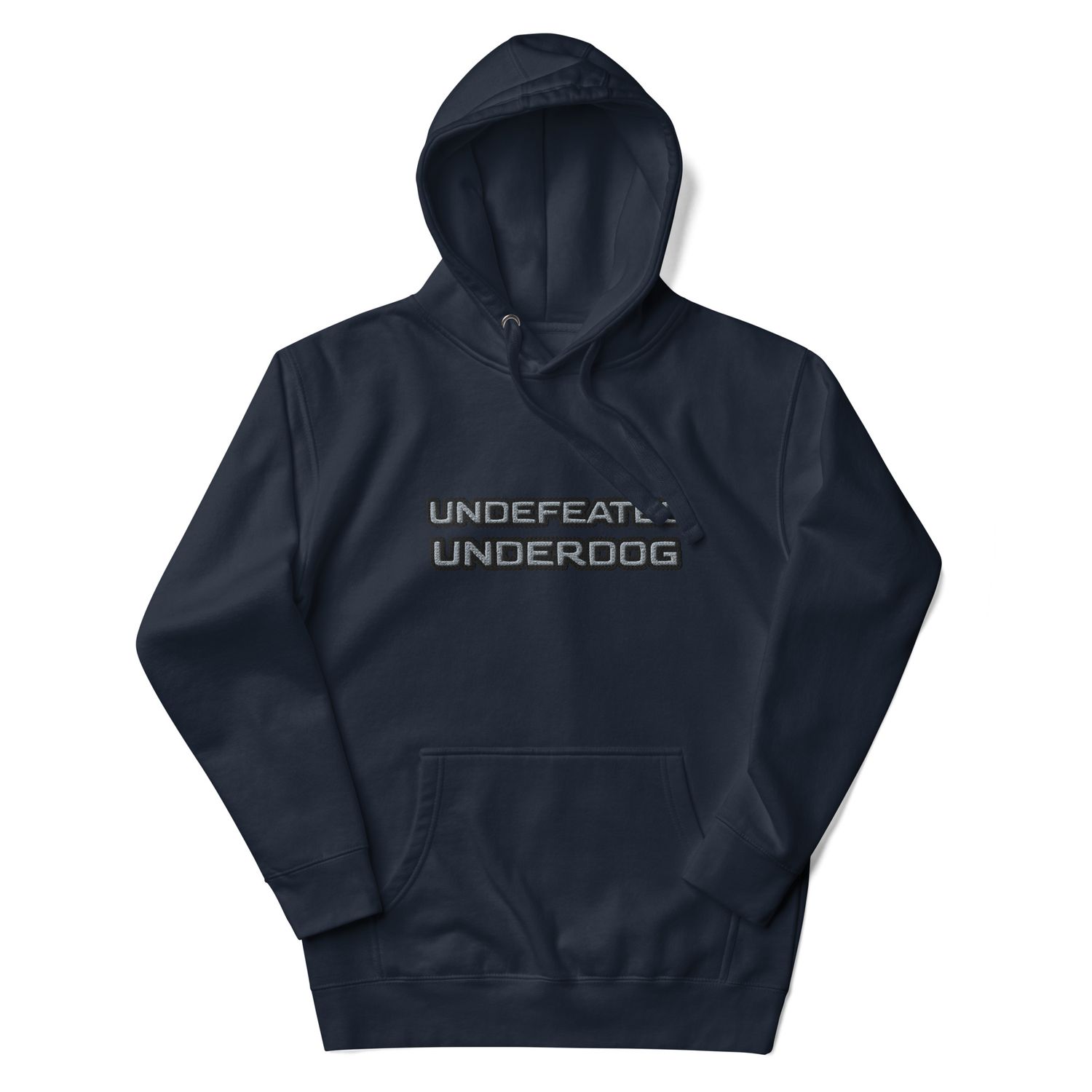 Undefeated Underdog Embroidered Premium Hoodie