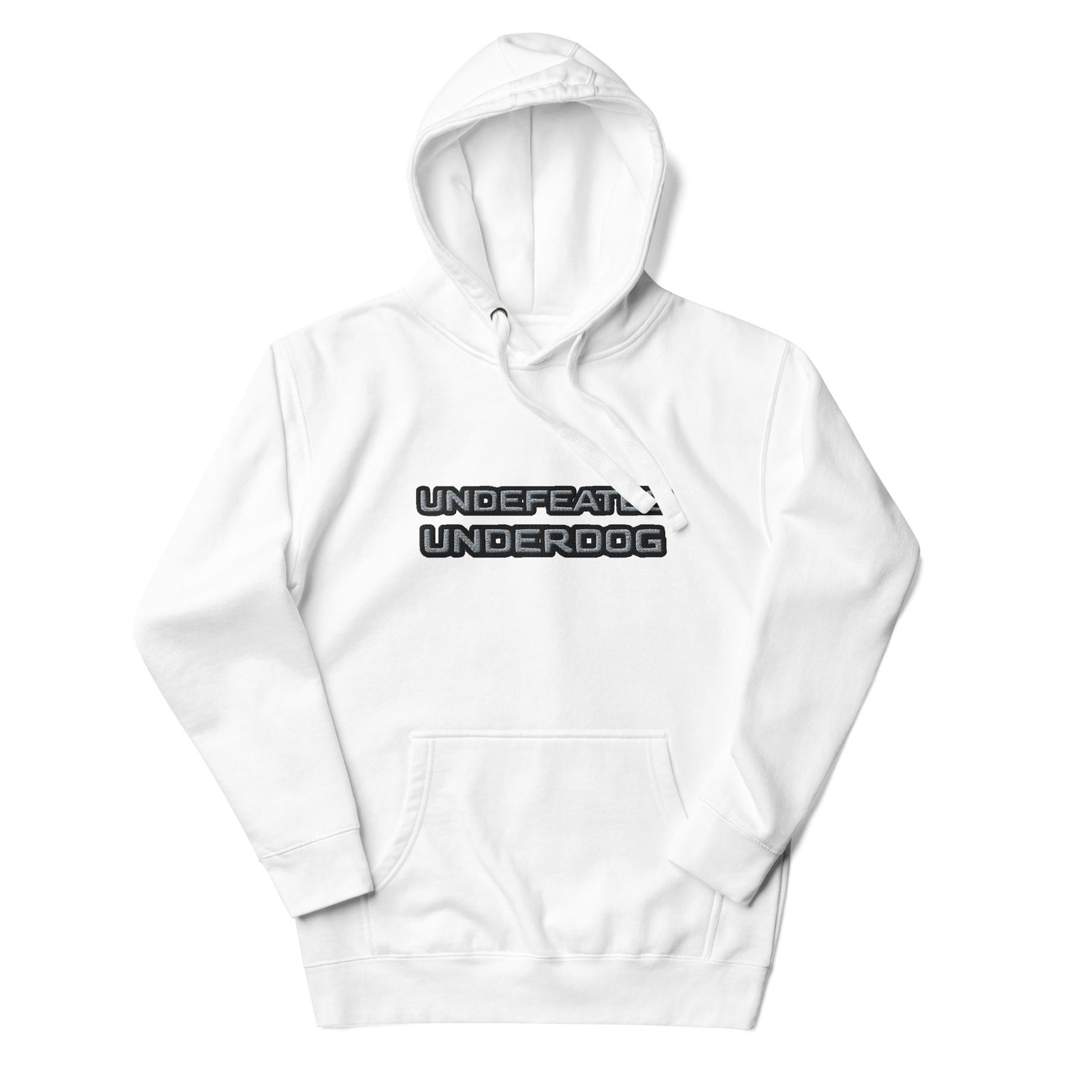 Undefeated Underdog Embroidered Premium Hoodie