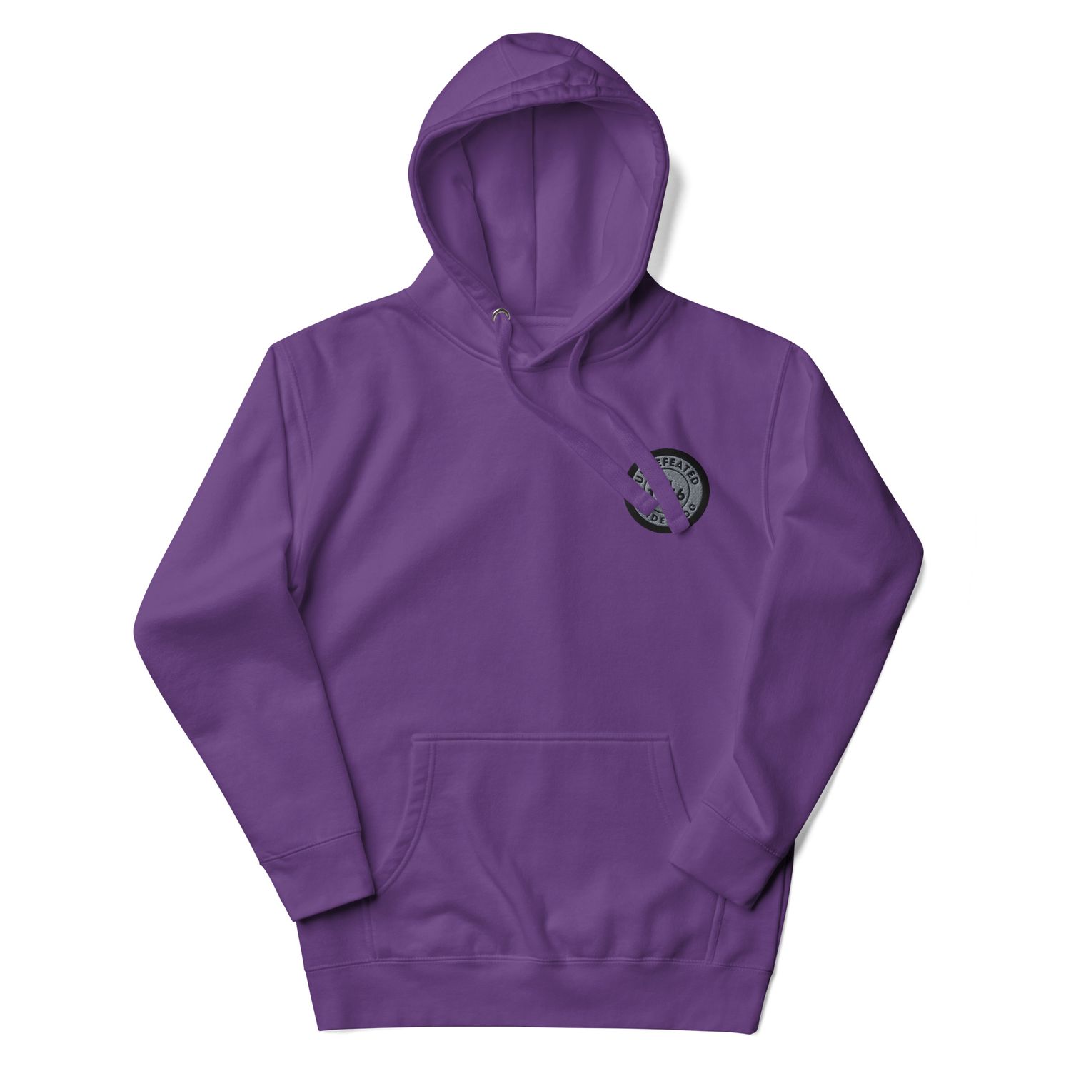 Undefeated Underdog Embroidered Badge Premium Hoodie