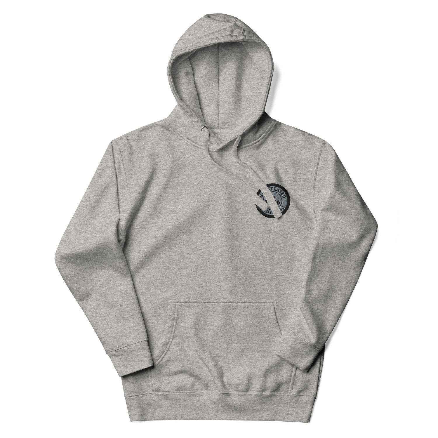 Undefeated Underdog Embroidered Badge Premium Hoodie