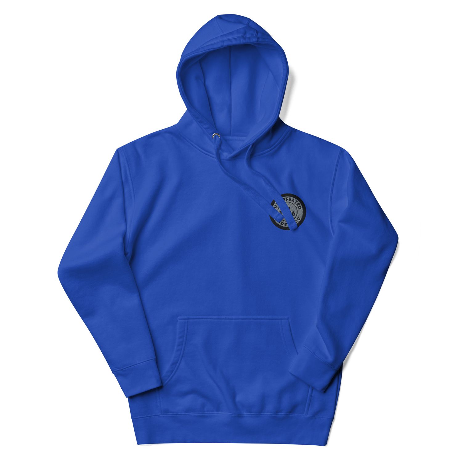 Undefeated Underdog Embroidered Badge Premium Hoodie