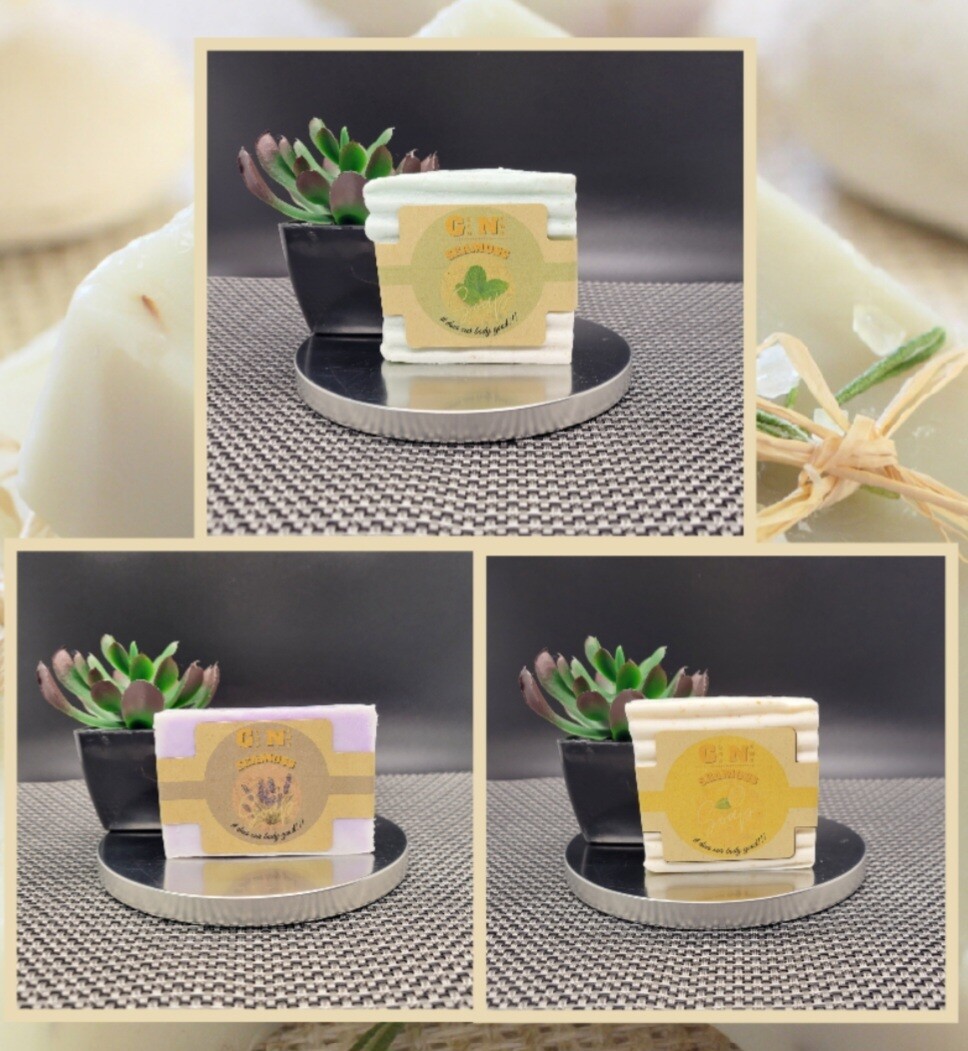 Handmade Seamoss Soap (lemongrass, lavender, peppermint, peach, coconut/vanilla)
