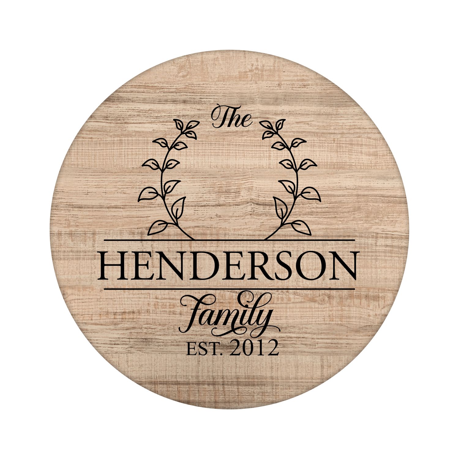 Personalized Family Name Metal Sign