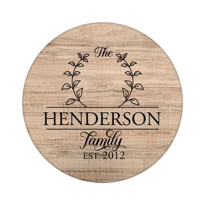 Personalized Family Name Metal Sign