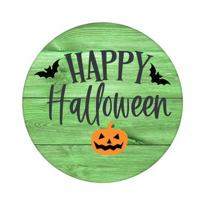 Happy Halloween Round Metal Sign