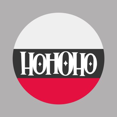 Ho Ho Ho Christmas Round Metal Sign