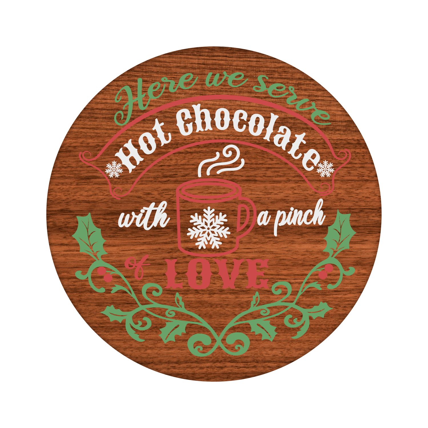 Hot Chocolate Round Metal Sign