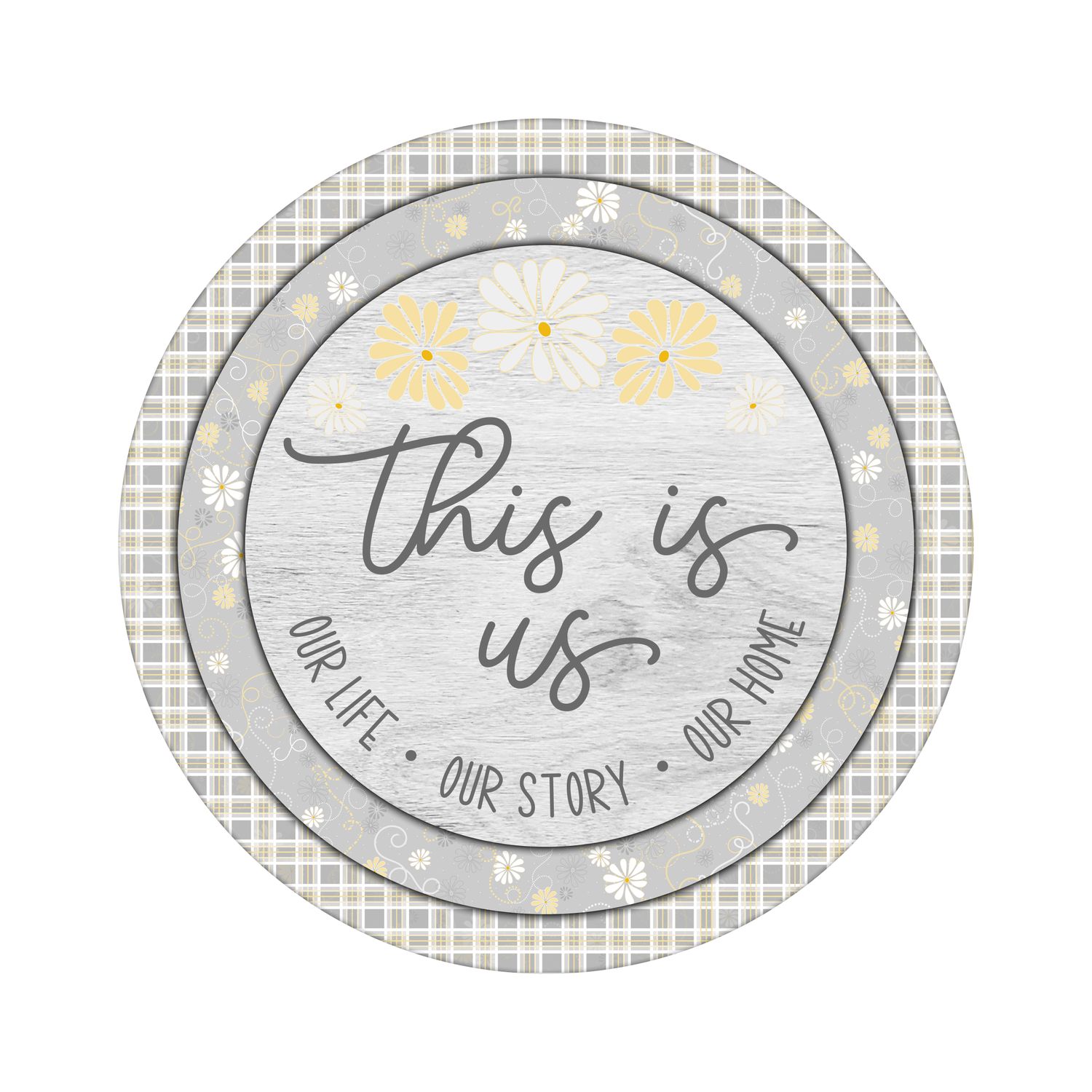 This is us Family Everyday Round Metal Sign