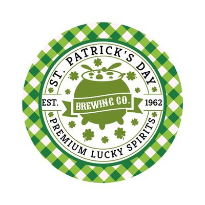 St. Patrick&#39;s Day Round Metal Sign