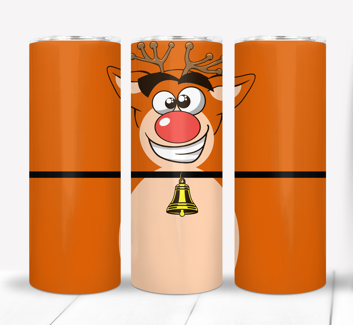 Reindeer Christmas 20 ounce Skinny Tumbler