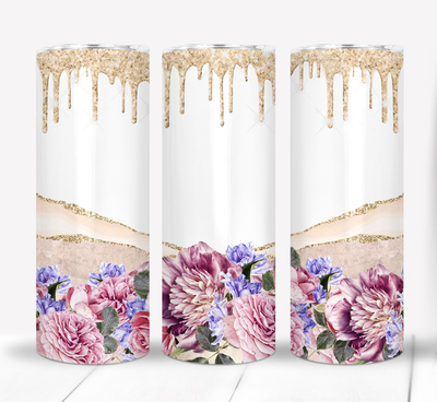 Flowers Floral 20 ounce Skinny Tumbler