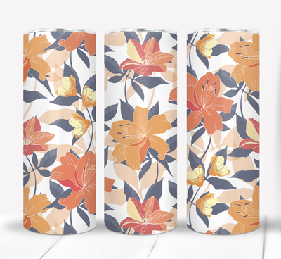 Flowers Floral 20 ounce Skinny Tumbler