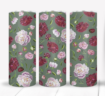 Flowers Floral 20 ounce Skinny Tumbler