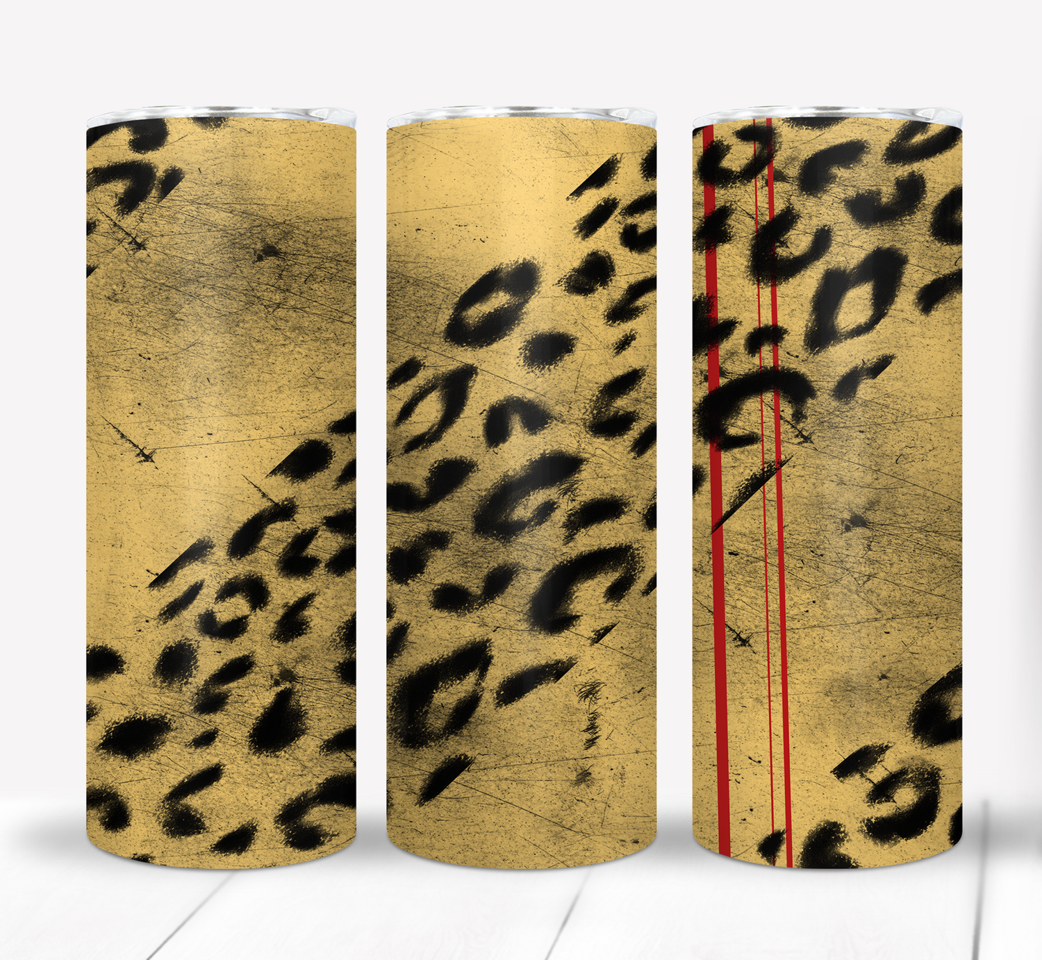 Leopard Print 20 ounce Skinny Tumbler