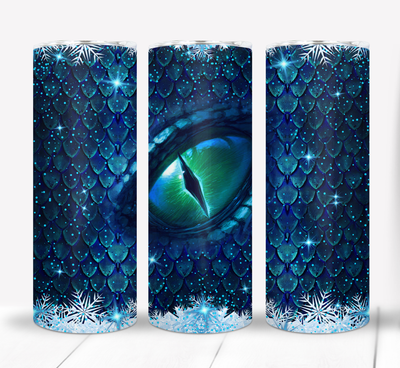 Blue Dragon Eye 20 ounce Skinny Tumbler