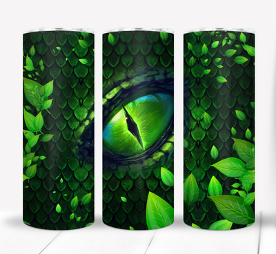 Green Dragon Eye 20 ounce Skinny Tumbler