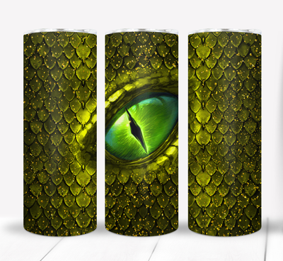 Green Dragon Eye 20 ounce Skinny Tumbler