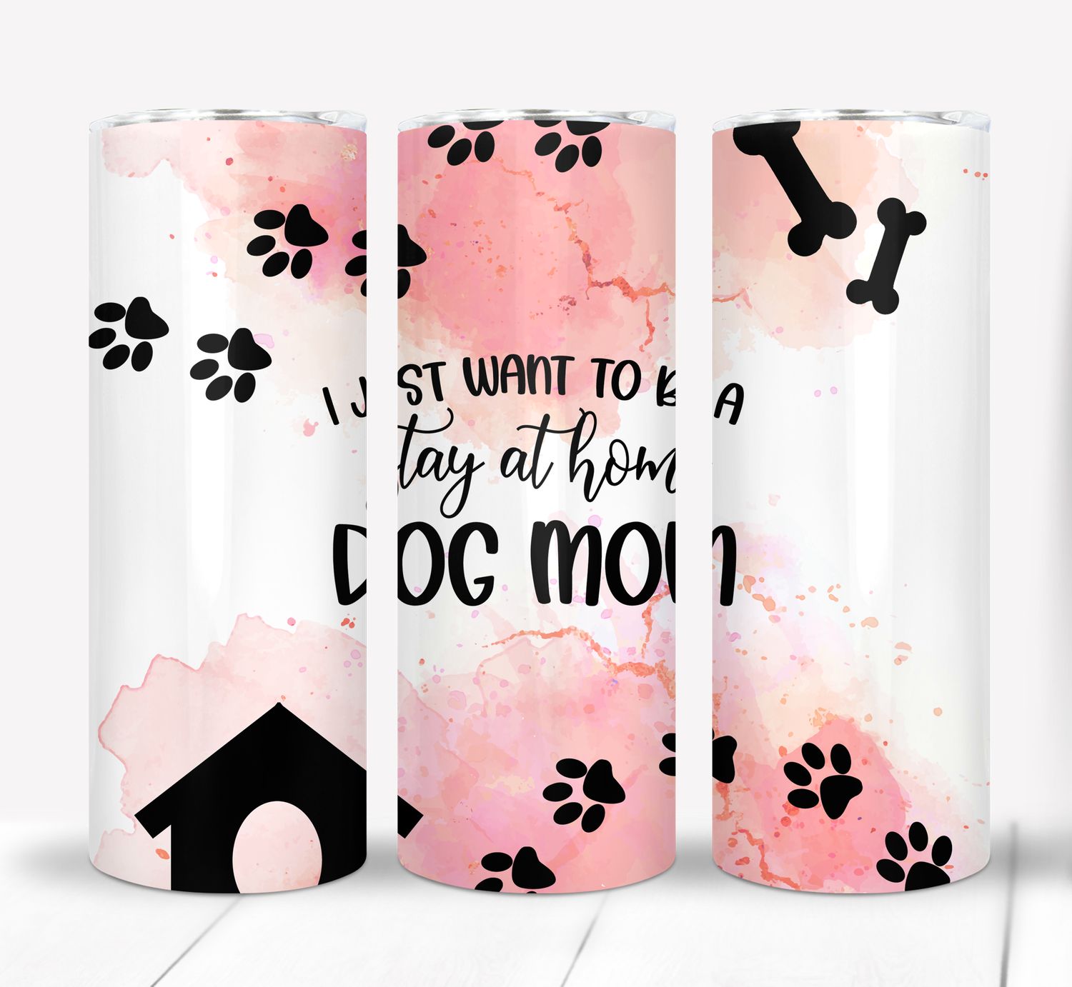 Stay at home dog mom 20 ounce Skinny Tumbler