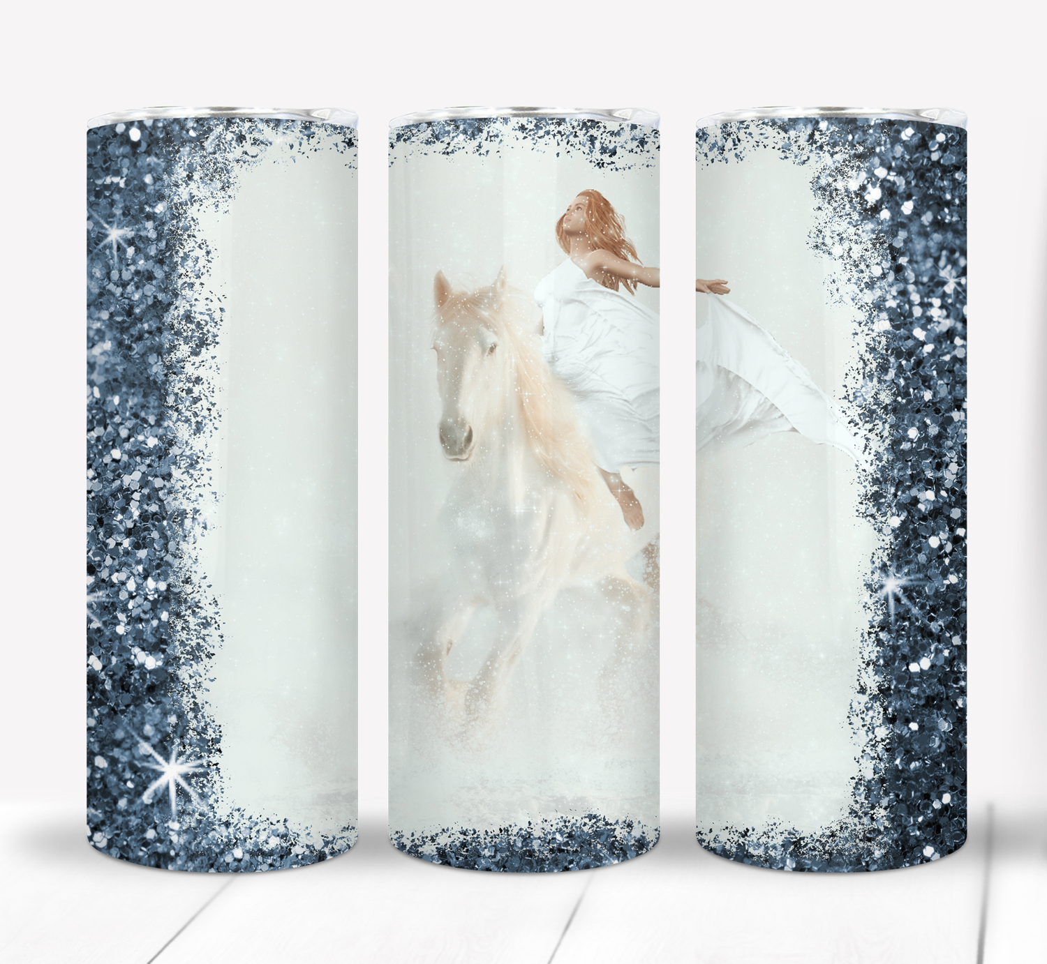 Winter Horse 20 ounce Skinny Tumbler