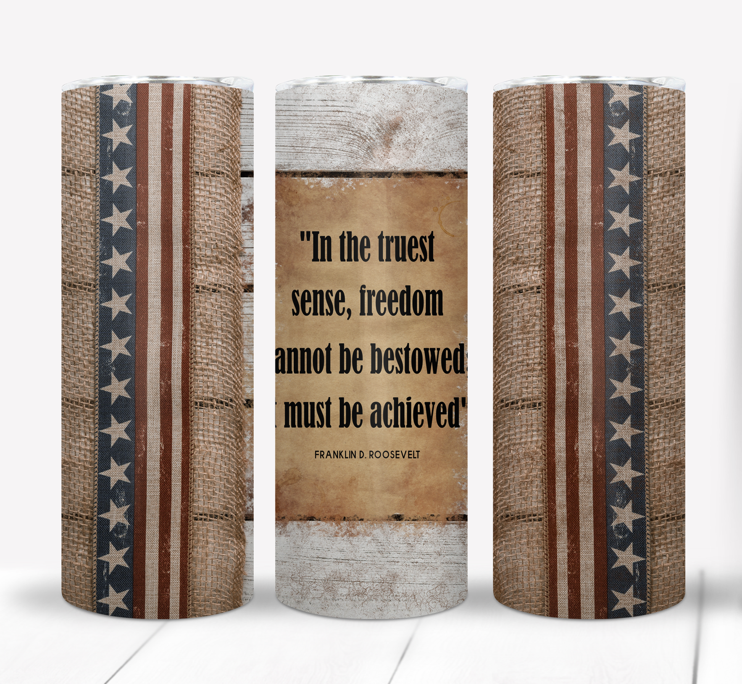 Patriotic 20 ounce Skinny Tumbler