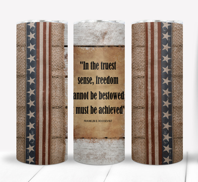 Patriotic 20 ounce Skinny Tumbler