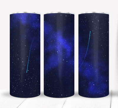 Purple Outer Space 20 ounce Skinny Tumbler
