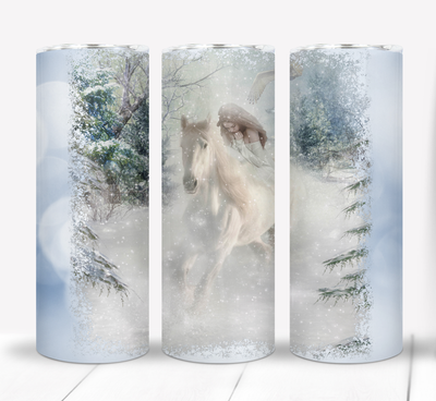 Winter Horse 20 ounce Skinny Tumbler