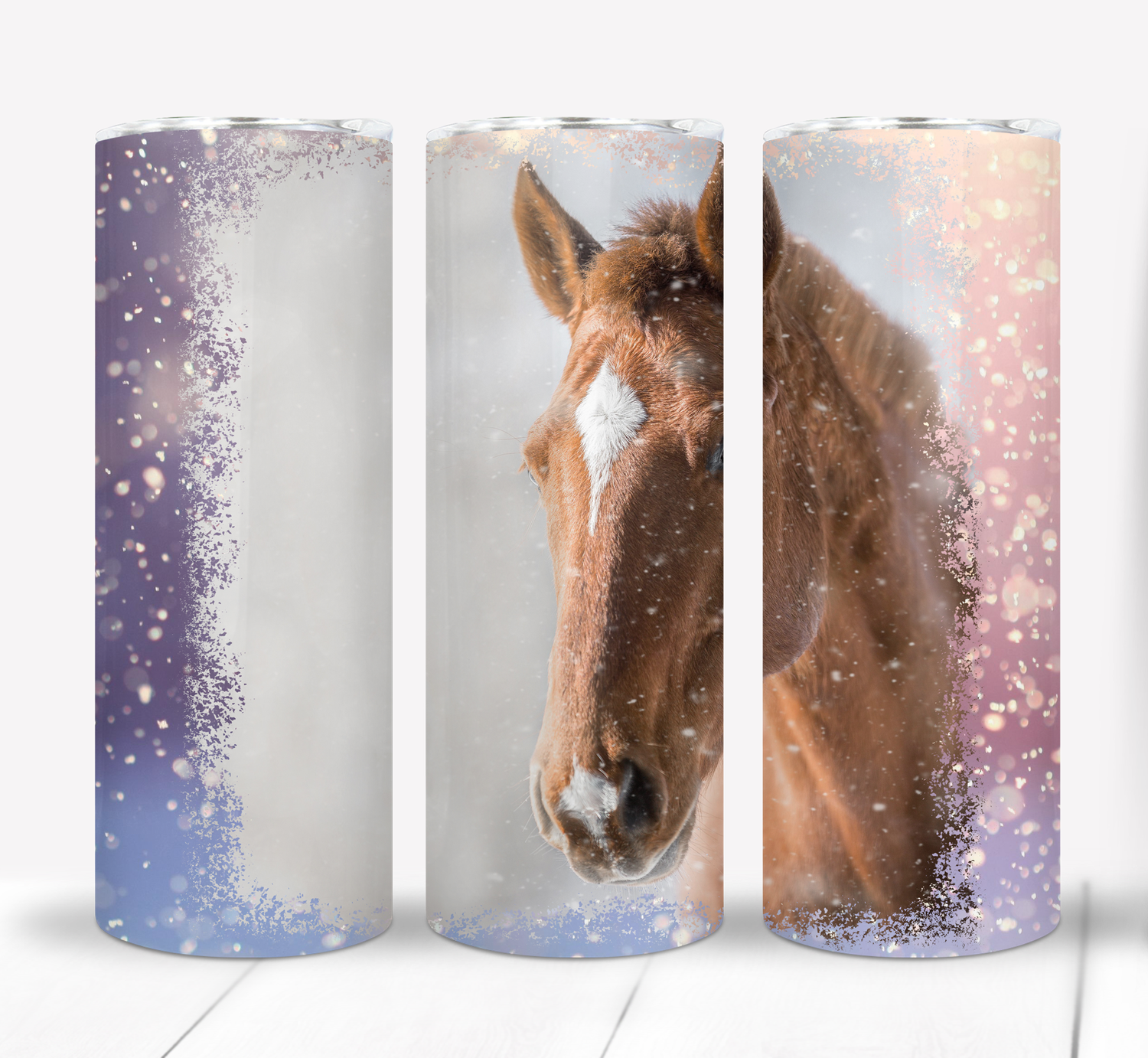 Winter Horse 20 ounce Skinny Tumbler