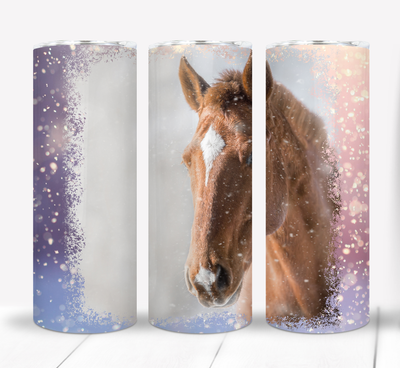 Winter Horse 20 ounce Skinny Tumbler