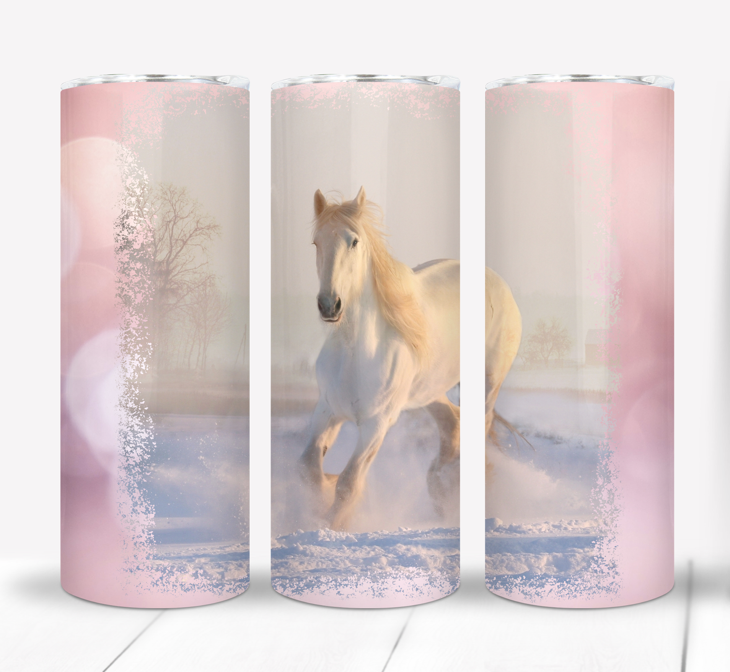 Winter Horse 20 ounce Skinny Tumbler