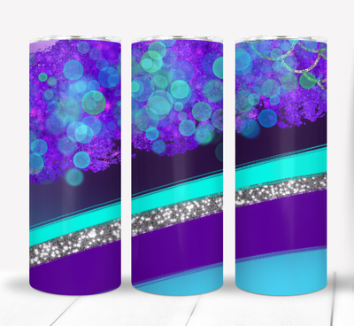 Blue and Purple 20 ounce Skinny Tumbler