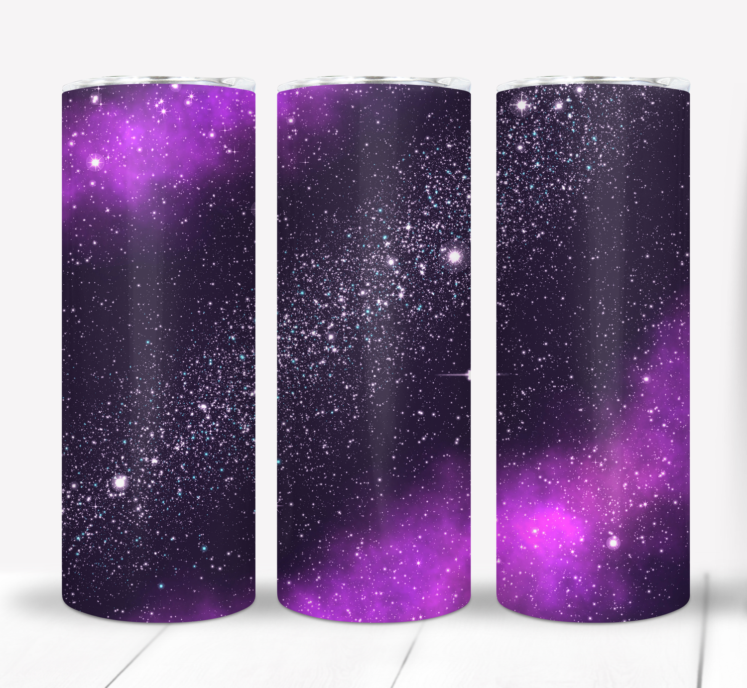 Purple Outer Space 20 ounce Skinny Tumbler