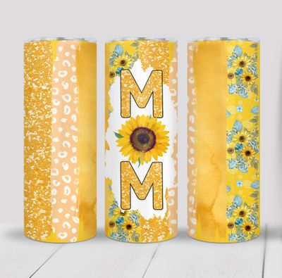 Mom Sunflower 20 ounce Skinny Tumbler