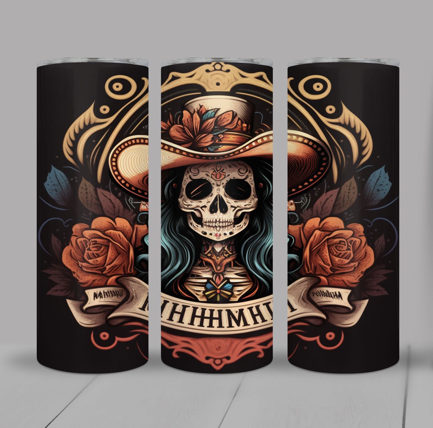Mariachi Catrinas 20 ounce Skinny Tumbler