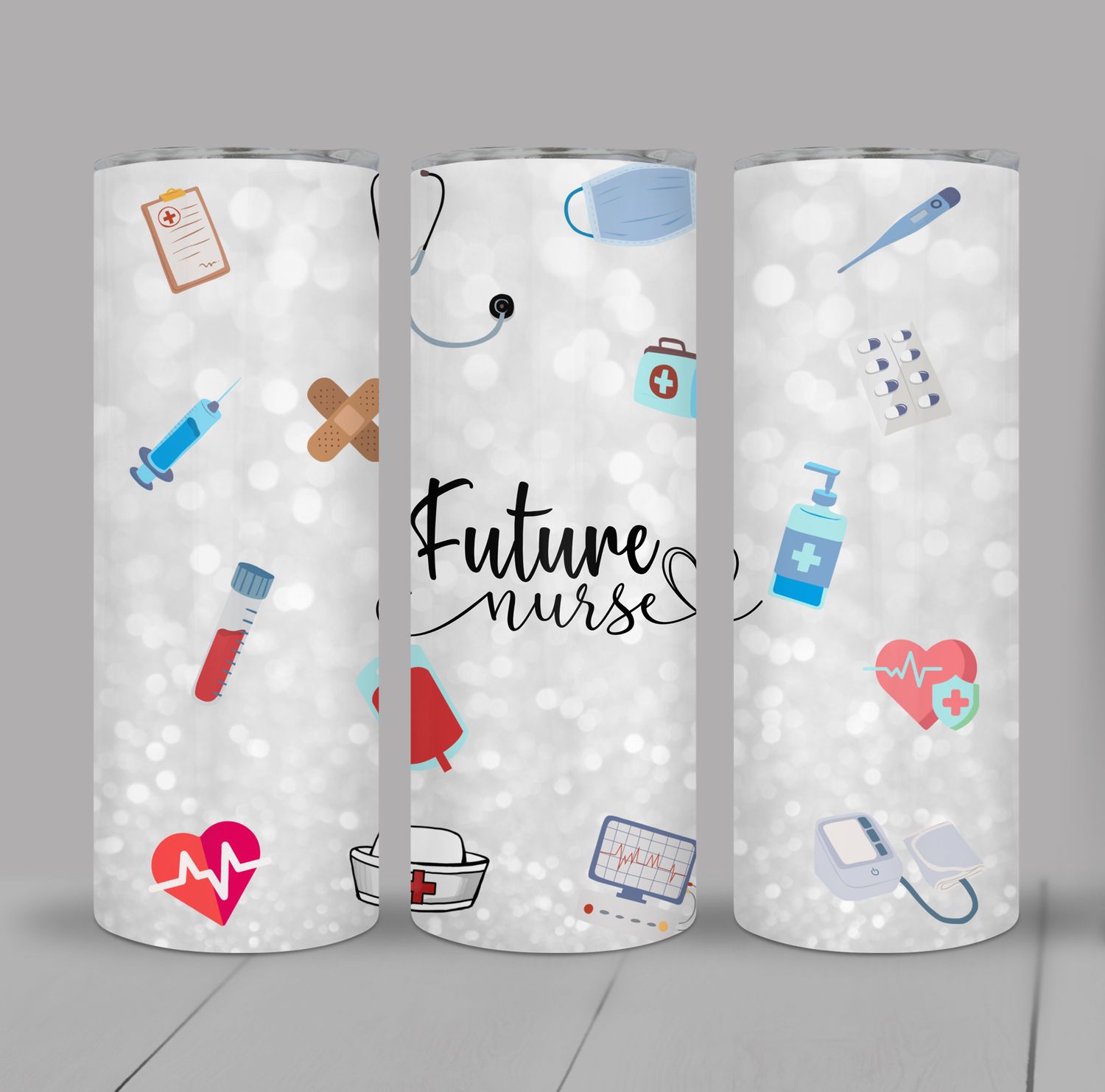 Future Nurse Nursing School Student Gift 20 ounce Skinny Tumbler