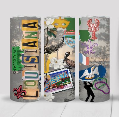 Louisiana Culture 20 ounce Skinny Tumbler