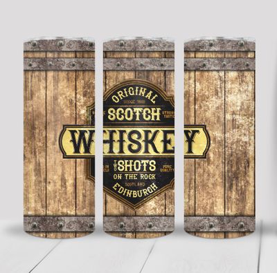 Whiskey Barrel 20 ounce Skinny Tumbler