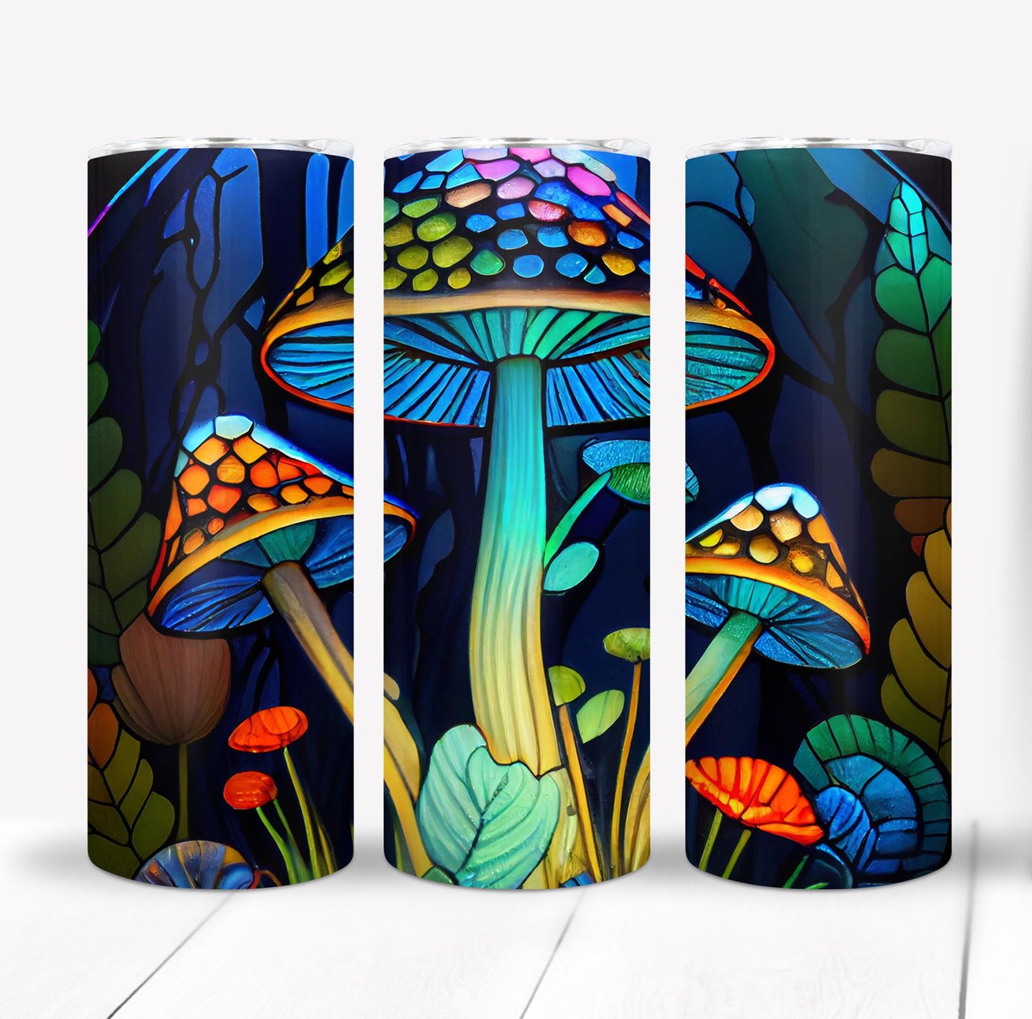 Colorful Mushroom 20 ounce Skinny Tumbler