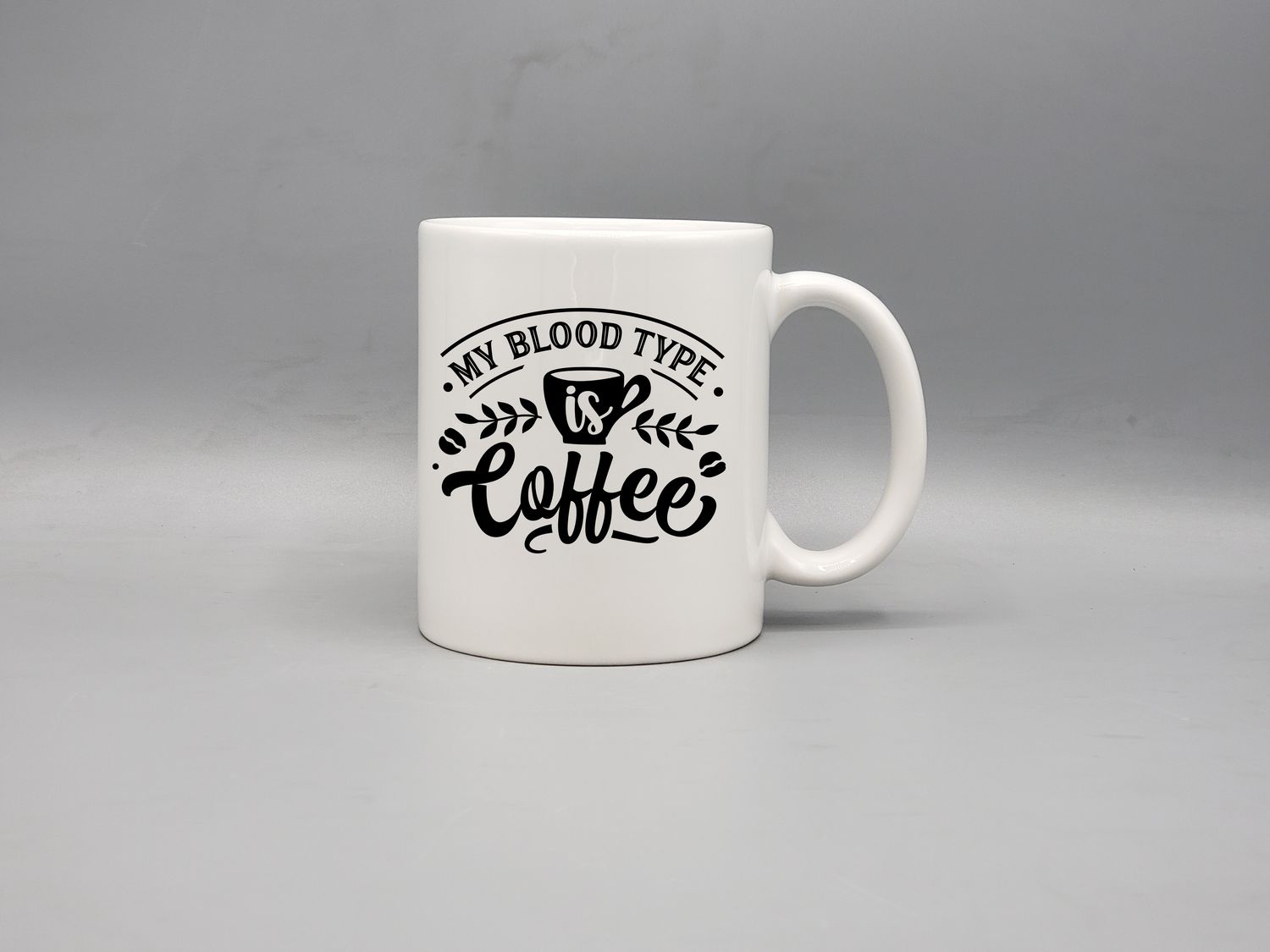 My blood type is coffee cup