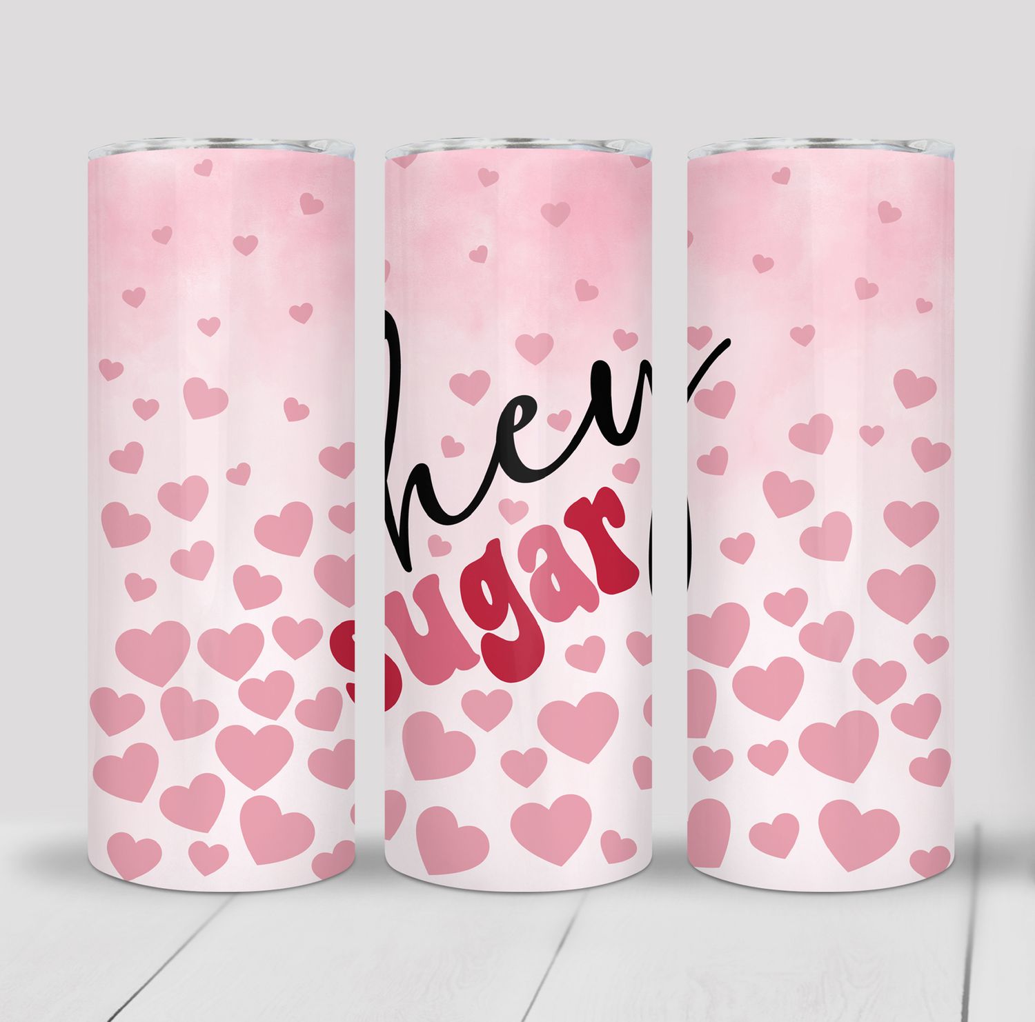 Hey Sugar Hearts Valentine&#39;s 20 ounce Skinny Tumbler